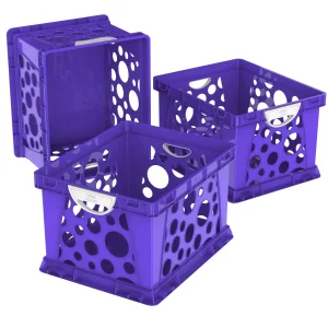 Premium Crate with Handles, Purple