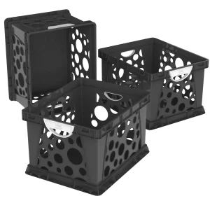 Premium Crate with Handles, Black