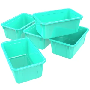 Small Cubby Bin, Teal