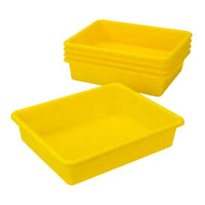 Flat Storage Tray, Yellow