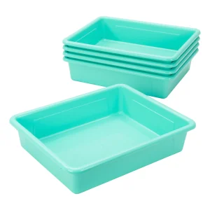 Flat Storage Tray, Teal