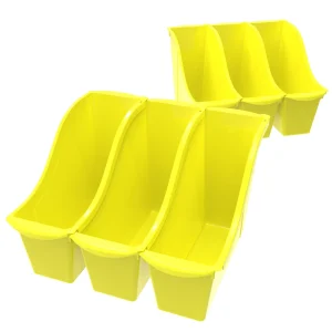 Small Book Bin, Yellow
